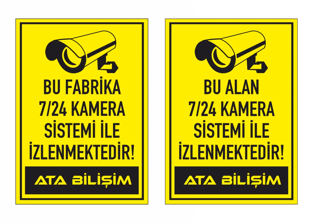 Güvenlik Kamera Tabelası | Hızlı Sipariş Ver | alisverisreyonu.com