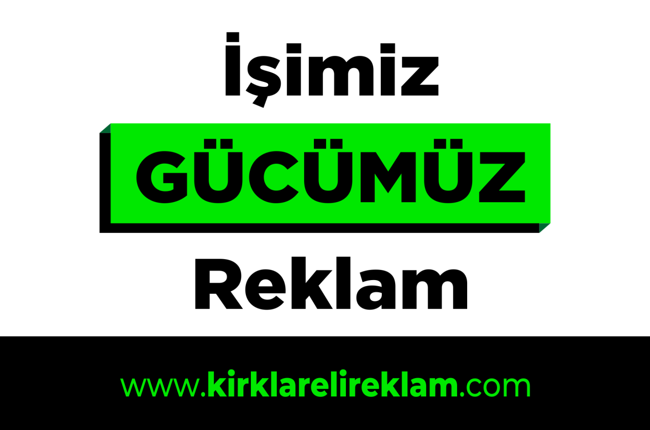 Kırklareli Reklamcılık | 0546 567 32 94 | Tabela, Matbaa ve Tasarım