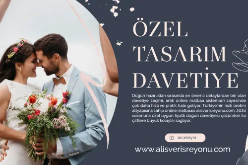 Özel Tasarım Davetiyenizi Aynı Gün Üretiyoruz  | Türkiye’nin En Hızlı Online Matbaası