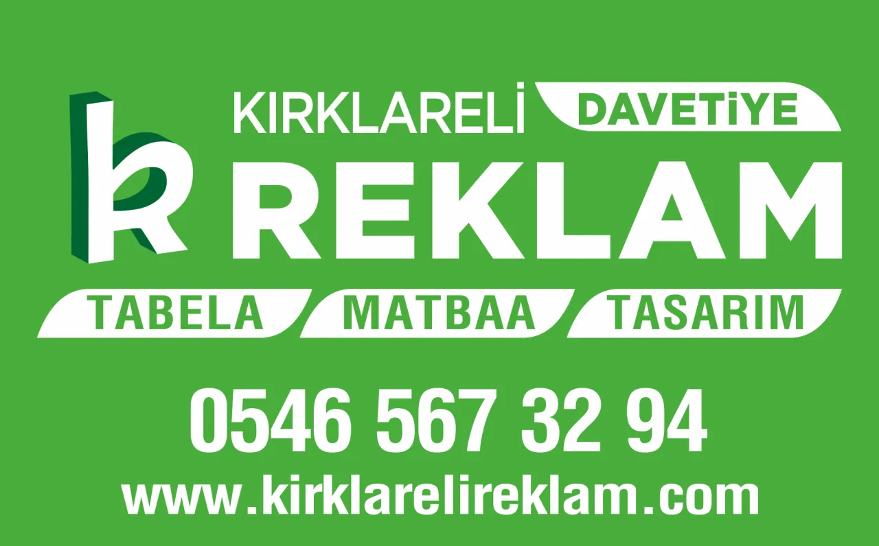 Kırklareli Reklam İletişim: 0546 567 32 94 Çözüm Bilgisayar Karşısı