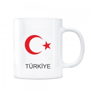 Türkiye Bayrak Temalı Hediyelik Kupa Bardak