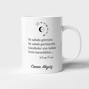 Necip Fazıl Şiir Kişiye Özel Kupa