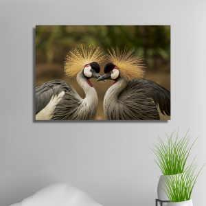 Alışveriş Reyonu Kuş Kanvas Tablo