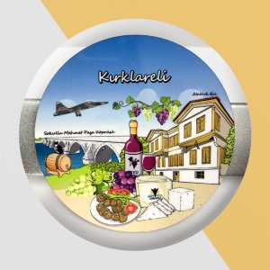 Kırklareli Hatırası Bardak Altlığı