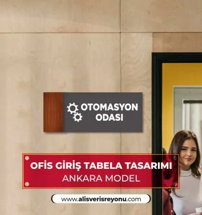 Ofis Giriş Tabelası Ankara Model