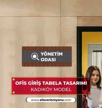 Ofis Giriş Tabelası Kadıköy Model