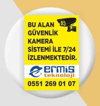 Güvenlik Kamera Tabelası