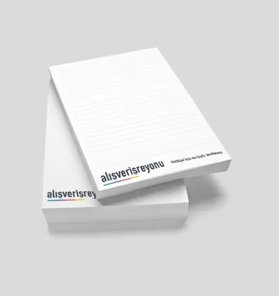 Üstten Tutkallı A-5 Bloknot Renkli