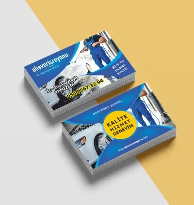 Hazır Kartvizit İndir Oto Yıkama Model