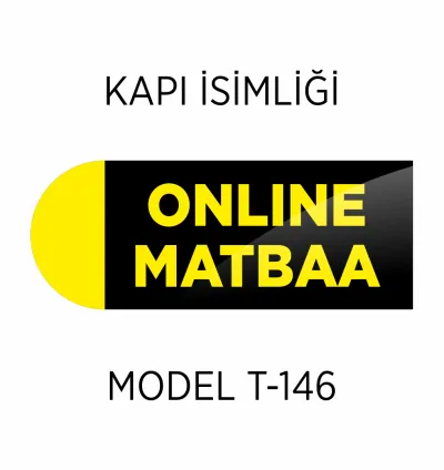 Kapı İsimliği Özel Tasarım Tabela T-146