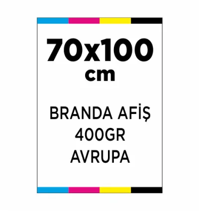 Branda Afiş 70x100cm Dijital Baskılı