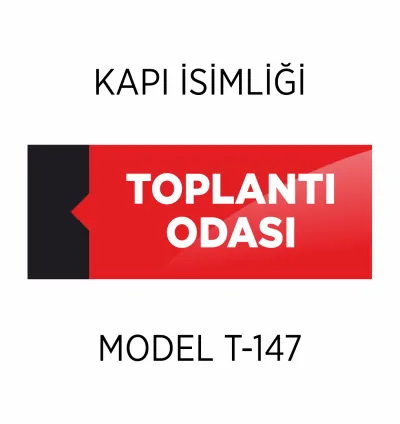 Kapı İsimliği Özel Tasarım Tabela T-147