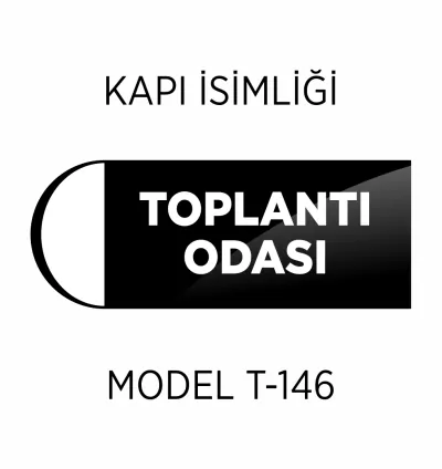 Kapı İsimliği Özel Tasarım Tabela T-146