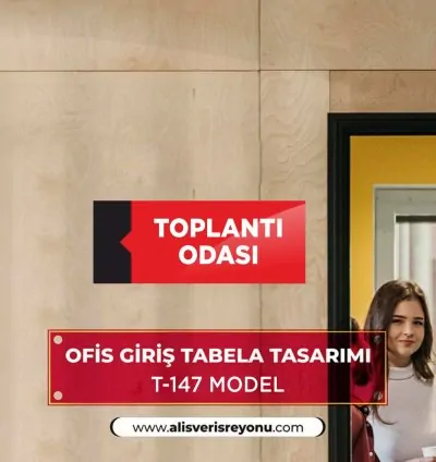 Kapı İsimliği Özel Tasarım Tabela T-147