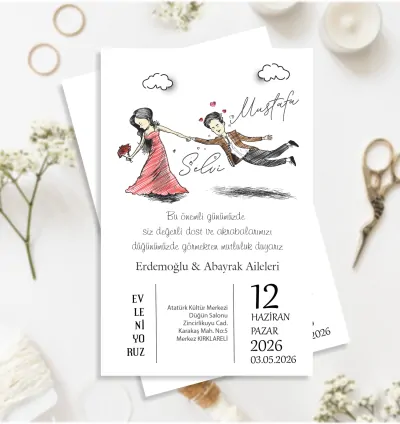 Kişiye Özel Düğün Davetiyesi – Özel Tasarım 2026