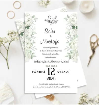 Kişiye Özel Düğün Davetiyesi – Özel Tasarım 2026