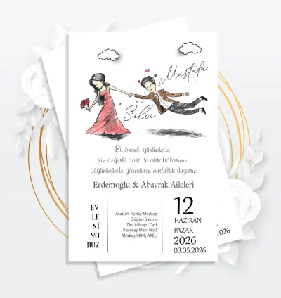 Kişiye Özel Düğün Davetiyesi – Özel Tasarım 2026