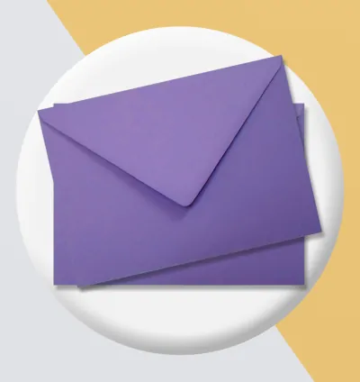 Renkli Davetiye Zarfı 13x18